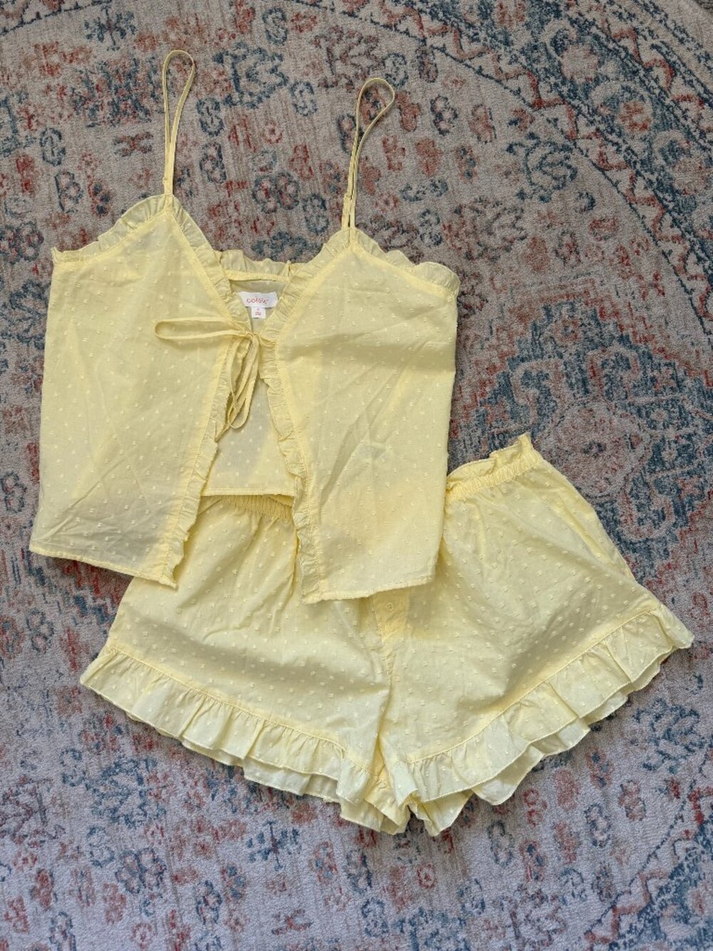 NEW Colsie Ruffle Poplin Set : Medium - Picture 2 of 7